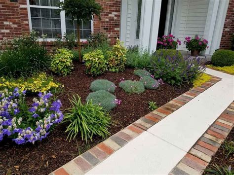 low maintenance landscaping layout.